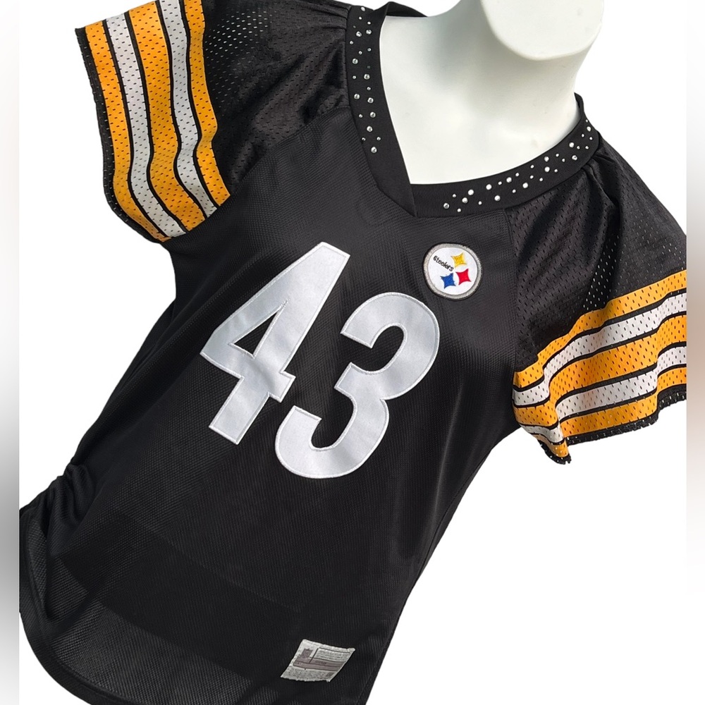 Reebok ladies Steelers Polamalu jersey shirt size M/L